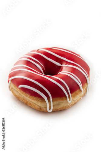 donut closeup isolated on white background
