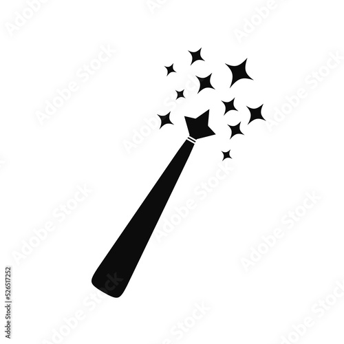 magic wand icon with trendy design