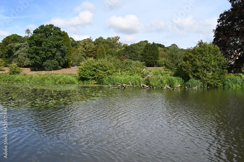 A lake at an English country estate in the UK. #526517446