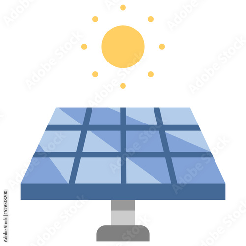 solar cell energy icon