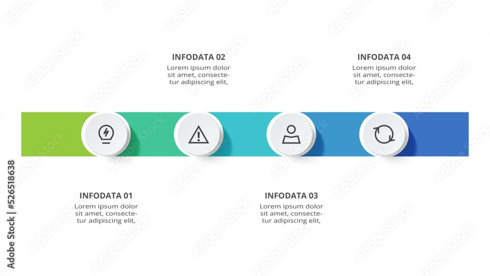 Creative concept for infographic with 4 steps, options, parts or processes. Business data visualization. Creative concept for infographic with 4 steps, options, parts or processes. Business data visualization.