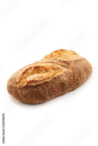 
artisan bread isolated on white background