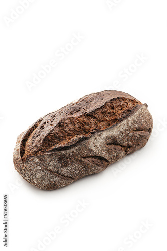 
artisan bread isolated on white background