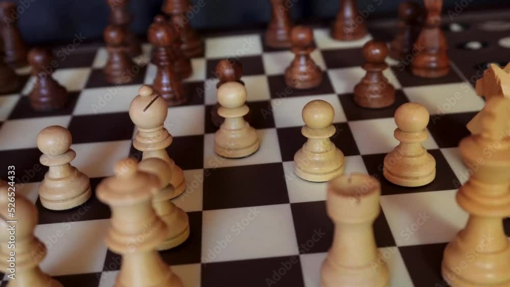 chess pieces on a chessboard chess pieces on a chessboard