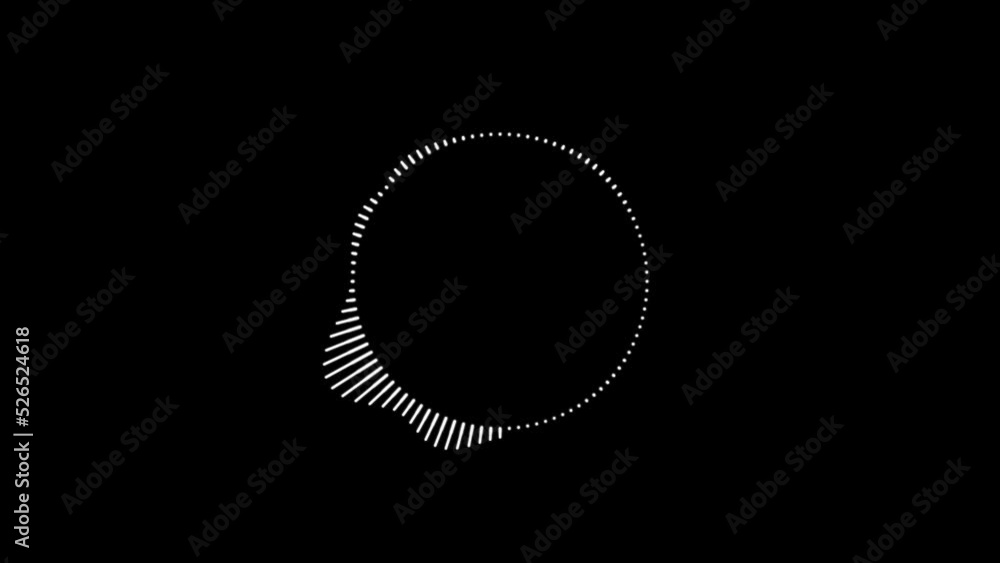 Circle Audio music waves Frame. Sound Visualizer animation. White Digital Sound wave or frequency Frame. Circle Audio music waves Frame. Sound Visualizer animation. White Digital Sound wave or frequency Frame.