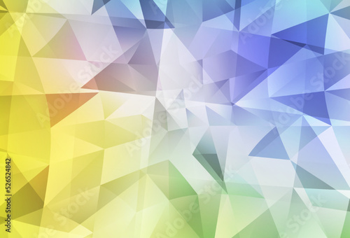 Light Multicolor vector abstract mosaic backdrop.