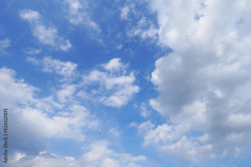 Naklejka premium 夏の雲/8月/青空/雲 4