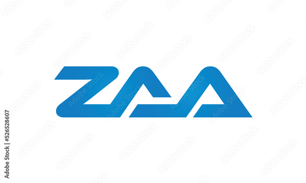 initial letters ZAA linked creative modern monogram lettermark logo design, connected letters typography logo icon vector illustration initial letters ZAA linked creative modern monogram lettermark logo design, connected letters typography logo icon vector illustration