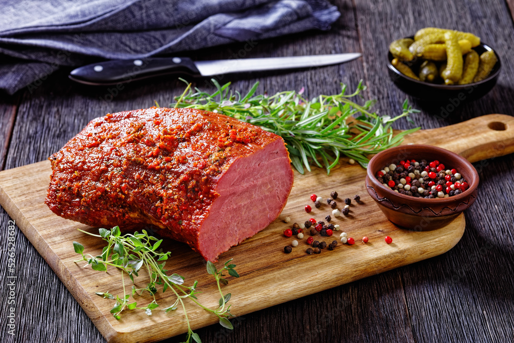 fresh sliced beef pastrami, roast beef meat fresh sliced beef pastrami, roast beef meat
