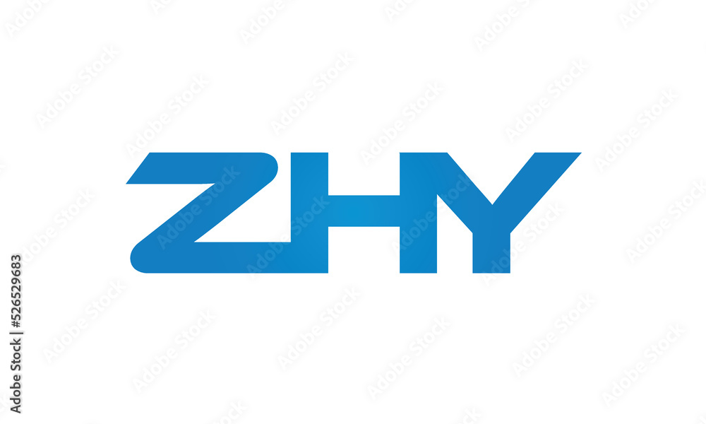 initial letters ZHY linked creative modern monogram lettermark logo design, connected letters typography logo icon vector illustration initial letters ZHY linked creative modern monogram lettermark logo design, connected letters typography logo icon vector illustration