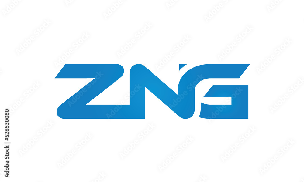 initial letters ZNG linked creative modern monogram lettermark logo design, connected letters typography logo icon vector illustration initial letters ZNG linked creative modern monogram lettermark logo design, connected letters typography logo icon vector illustration