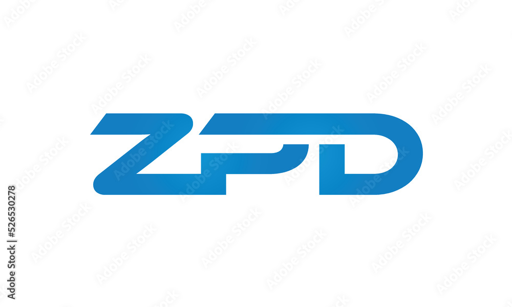 initial letters ZPD linked creative modern monogram lettermark logo design, connected letters typography logo icon vector illustration initial letters ZPD linked creative modern monogram lettermark logo design, connected letters typography logo icon vector illustration