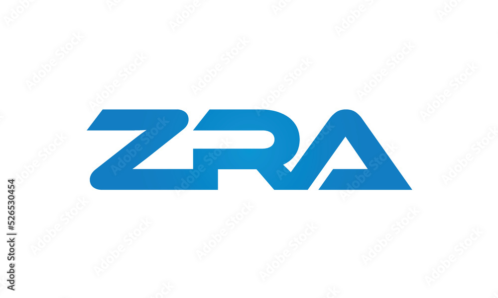 initial letters ZRA linked creative modern monogram lettermark logo design, connected letters typography logo icon vector illustration initial letters ZRA linked creative modern monogram lettermark logo design, connected letters typography logo icon vector illustration