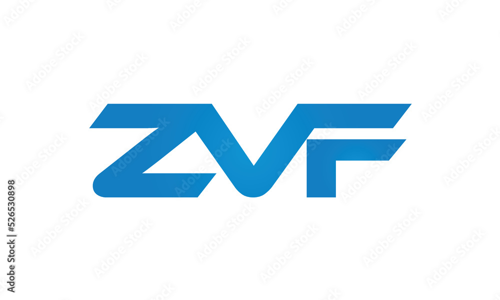 initial letters ZVF linked creative modern monogram lettermark logo design, connected letters typography logo icon vector illustration initial letters ZVF linked creative modern monogram lettermark logo design, connected letters typography logo icon vector illustration