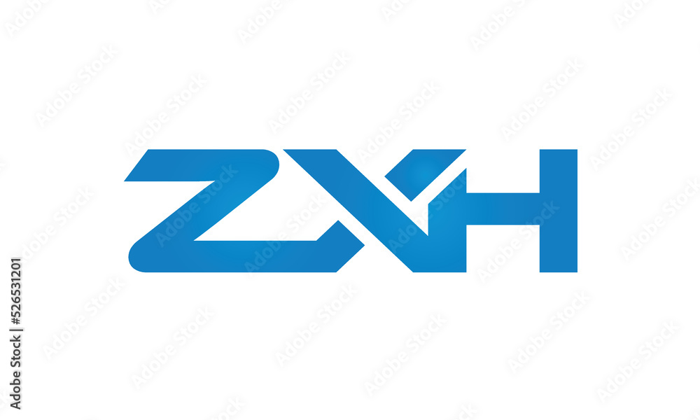initial letters ZXH linked creative modern monogram lettermark logo design, connected letters typography logo icon vector illustration initial letters ZXH linked creative modern monogram lettermark logo design, connected letters typography logo icon vector illustration