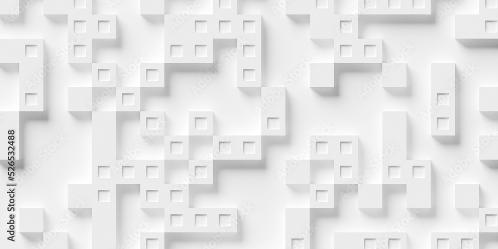 Random brick shaped rectangle inset white cube boxes or block background wallpaper banner template Random brick shaped rectangle inset white cube boxes or block background wallpaper banner template