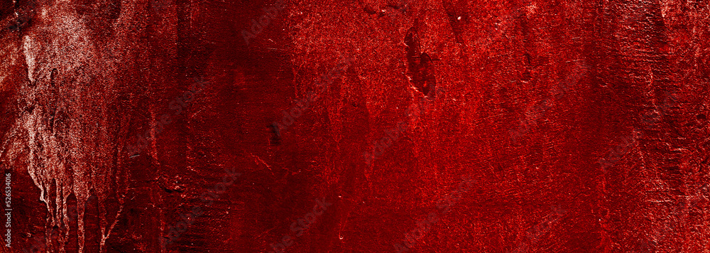 Red Background. Scary bloody wall. white wall with blood splatter for halloween background.