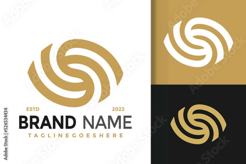 Letter S Eye Logo Design, brand identity logos vector, modern logo, Logo Designs Vector Illustration Template