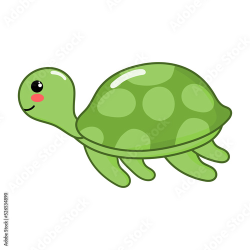 Cartoon turtle icon.