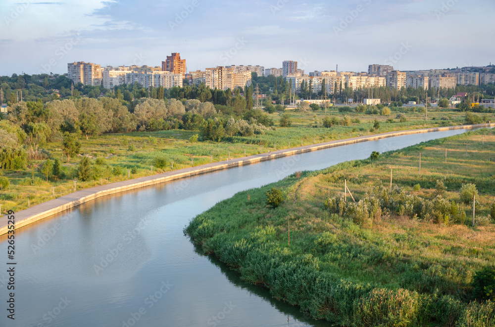 Panoramic view of the Mariupol city