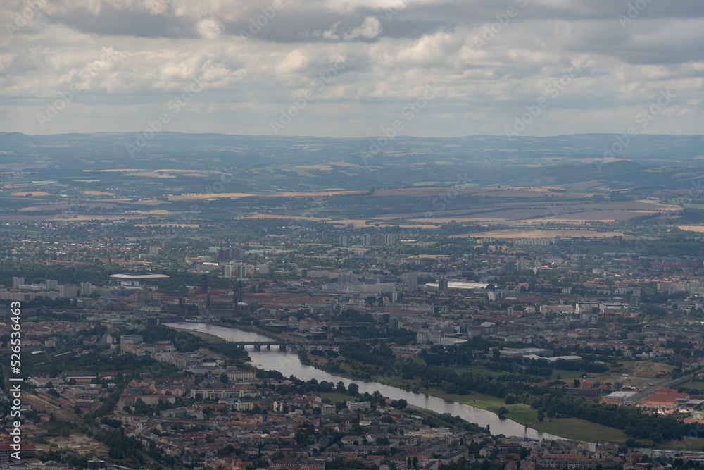 Dresden in Germany seen from above Dresden in Germany seen from above