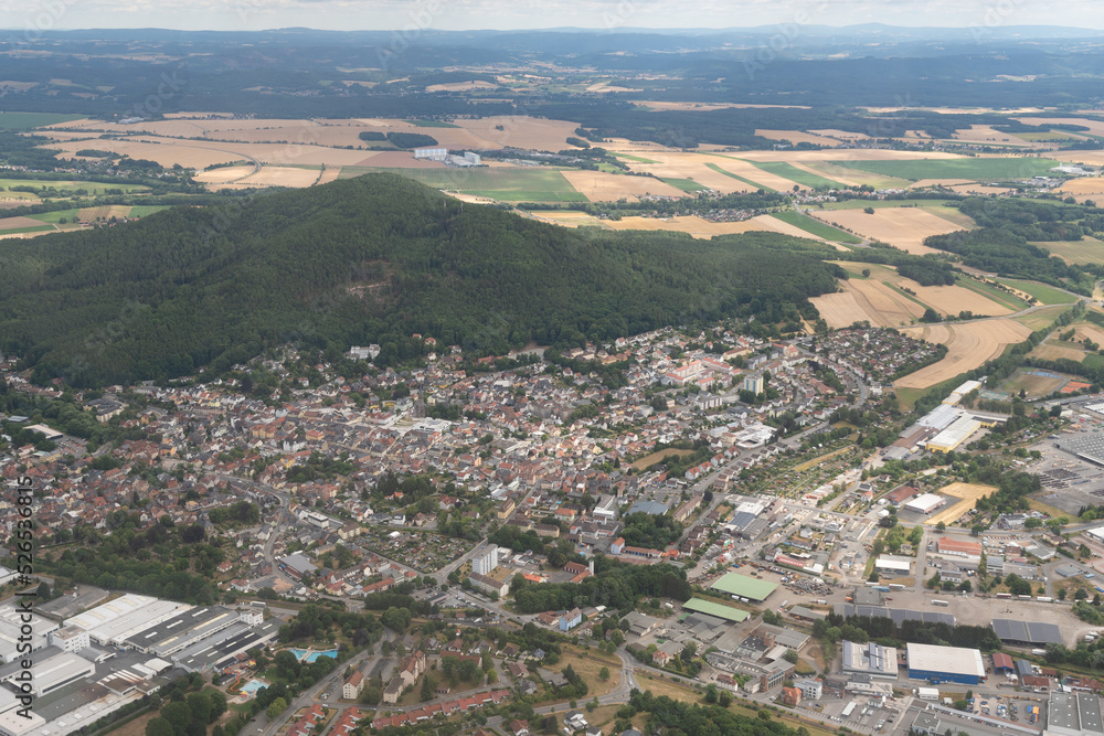 City of Neustadt bei Coburg in Germany seen from above
