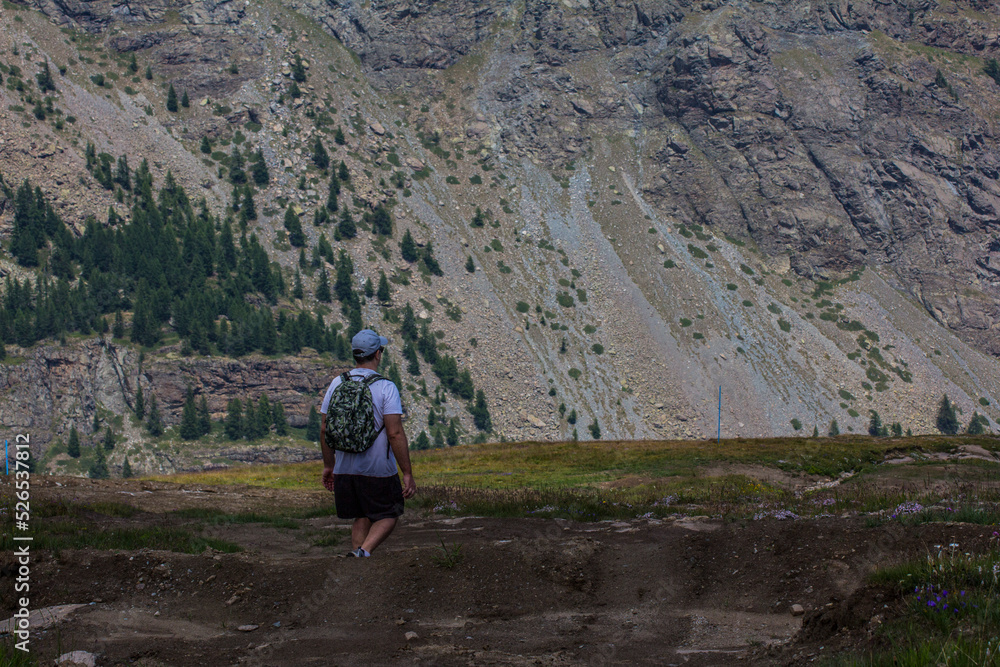 Naklejka premium Mountain scenery fron Champorcher, Aosta