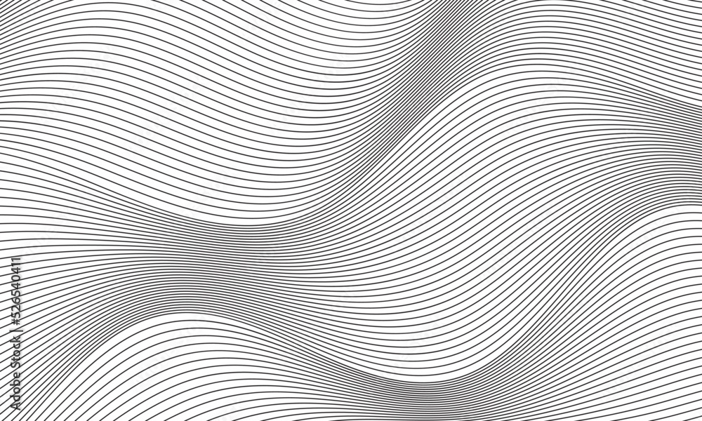 abstract smooth waves background. black and white wavy stripes background abstract smooth waves background. black and white wavy stripes background