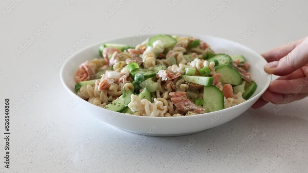 Creamy Lemon Dill Salmon Pasta Salad Creamy Lemon Dill Salmon Pasta Salad