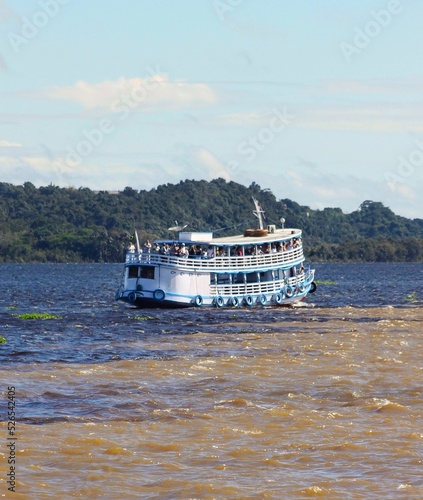 Amazon steamer on rio negro