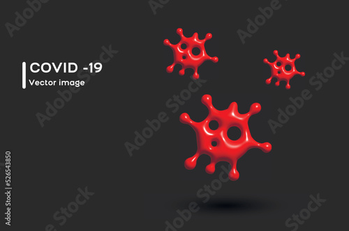 
covid 19 virus 3d treatment covid disease that took over the world red level of danger