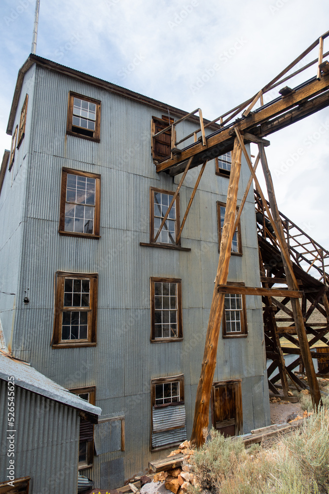 The famous Bodie Ghost Town, California, Looking at a Panorama of the Town Site The famous Bodie Ghost Town, California, Looking at a Panorama of the Town Site