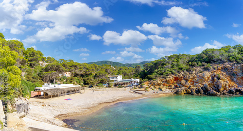 Landscape with Cala Carbo, Ibiza islands, Spain