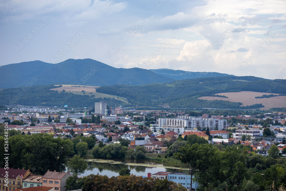 View of the city of Trencin in Slovakia