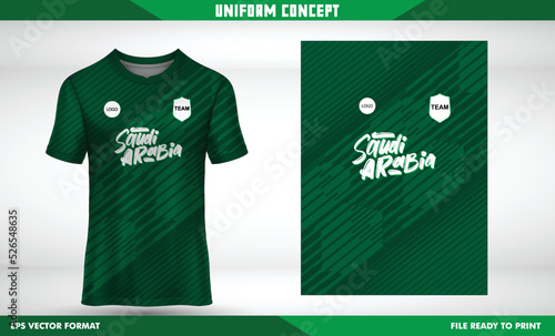 Sport Wear uniform concept Arabia Saudi