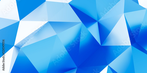 Abstract simple triangulated wireframe background. 3d render