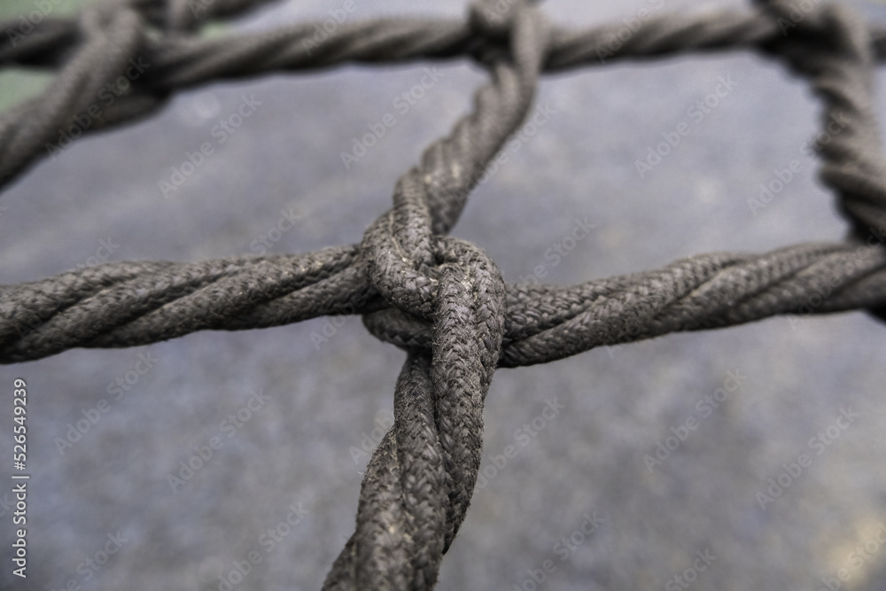 Ropes tied and intertwined Ropes tied and intertwined