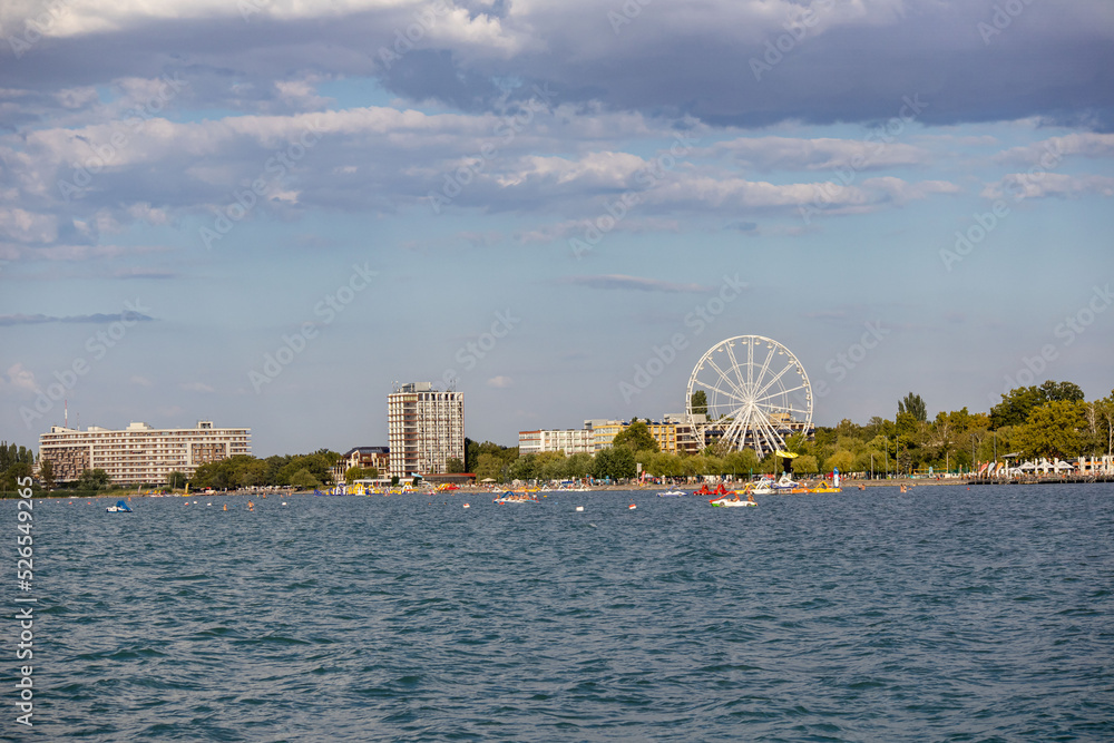 Ferris wheel at Lake Balaton in the town of Siofok