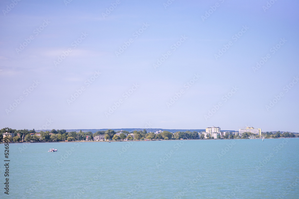 Balaton lake in Siofok Hungary