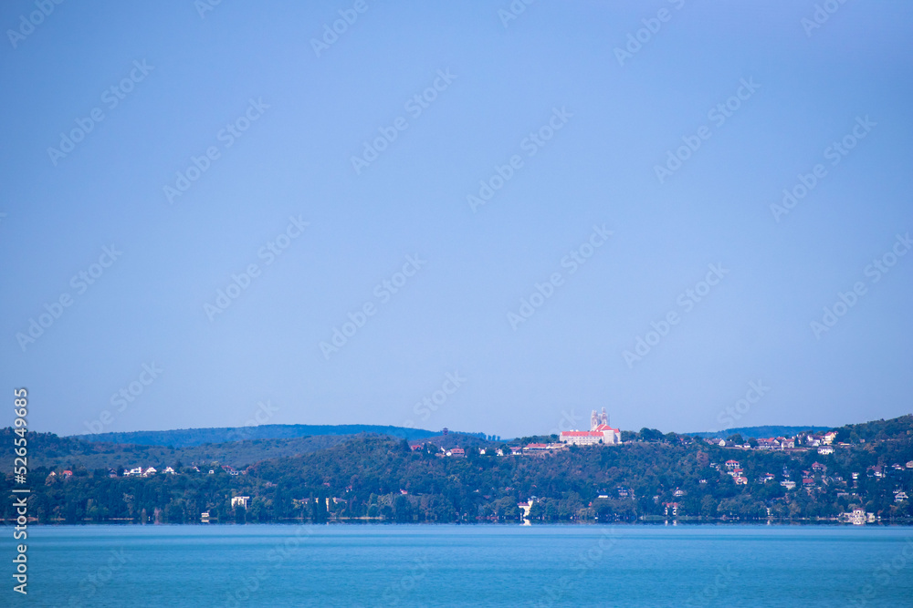View of Lake Balaton from the city of Tihany