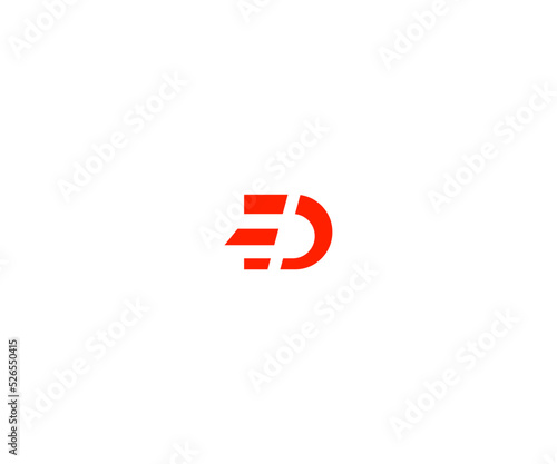 ED ,DE ,E,D Abstract Letters Logo Monogram