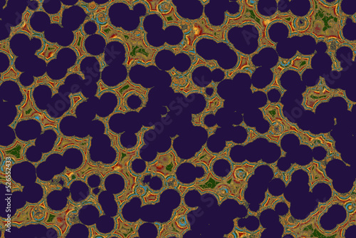 Fake Shape of bacterial cell  cocci. Molecular research microorganisms. microbiology scientific medicine illustration