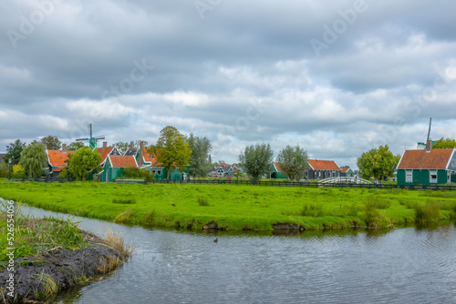 Zaanse Schans on a Cloudy Summer Day