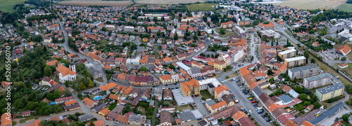 Aerial view around the city Kralovice in the czech Republic