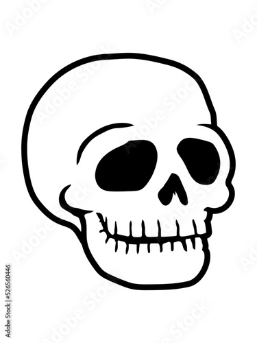 Totenkopf freundlicher Comic Schädel 