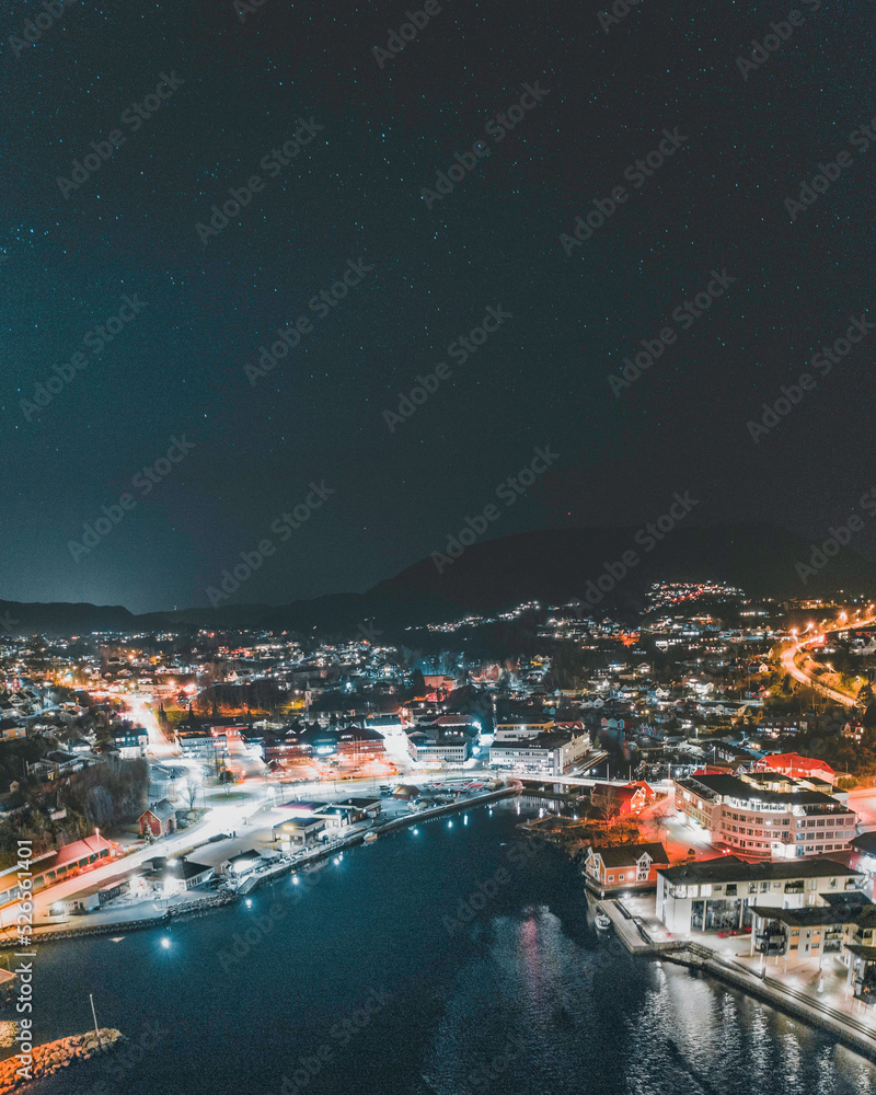 Fototapeta premium Nature scenes from Os, Bjørnafjorden, Norway