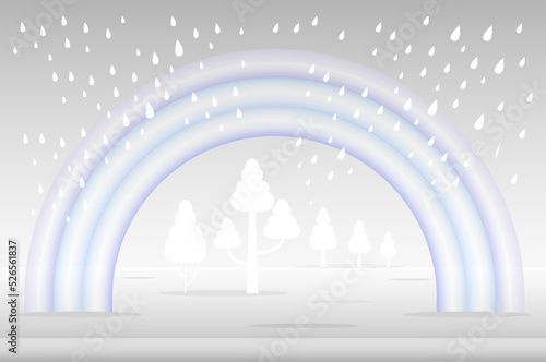 
Podium, geometric shapes in white tones. An empty space for your design. 3d image.