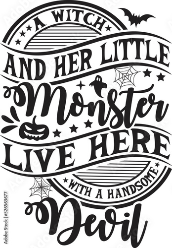 A Witch and Her Little Monster Live Here with a Handsome Devil