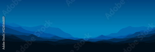 nature sky mountain view landscape vector illustration good for wallpaper  background  banner  backdrop  adventure  travel  and design template 
