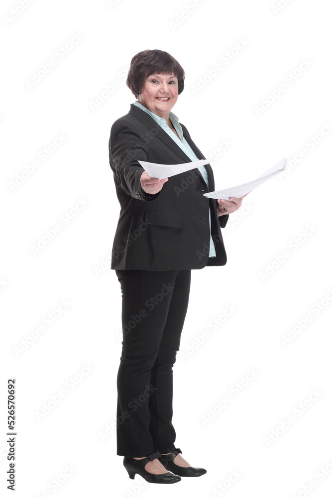 Executive business woman with a digital tablet. Executive business woman with a digital tablet.